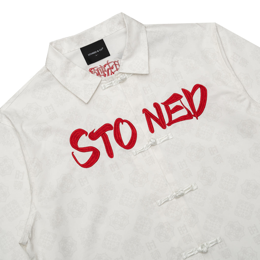 Dark Horse : Monogram Tang Suit Shirt White