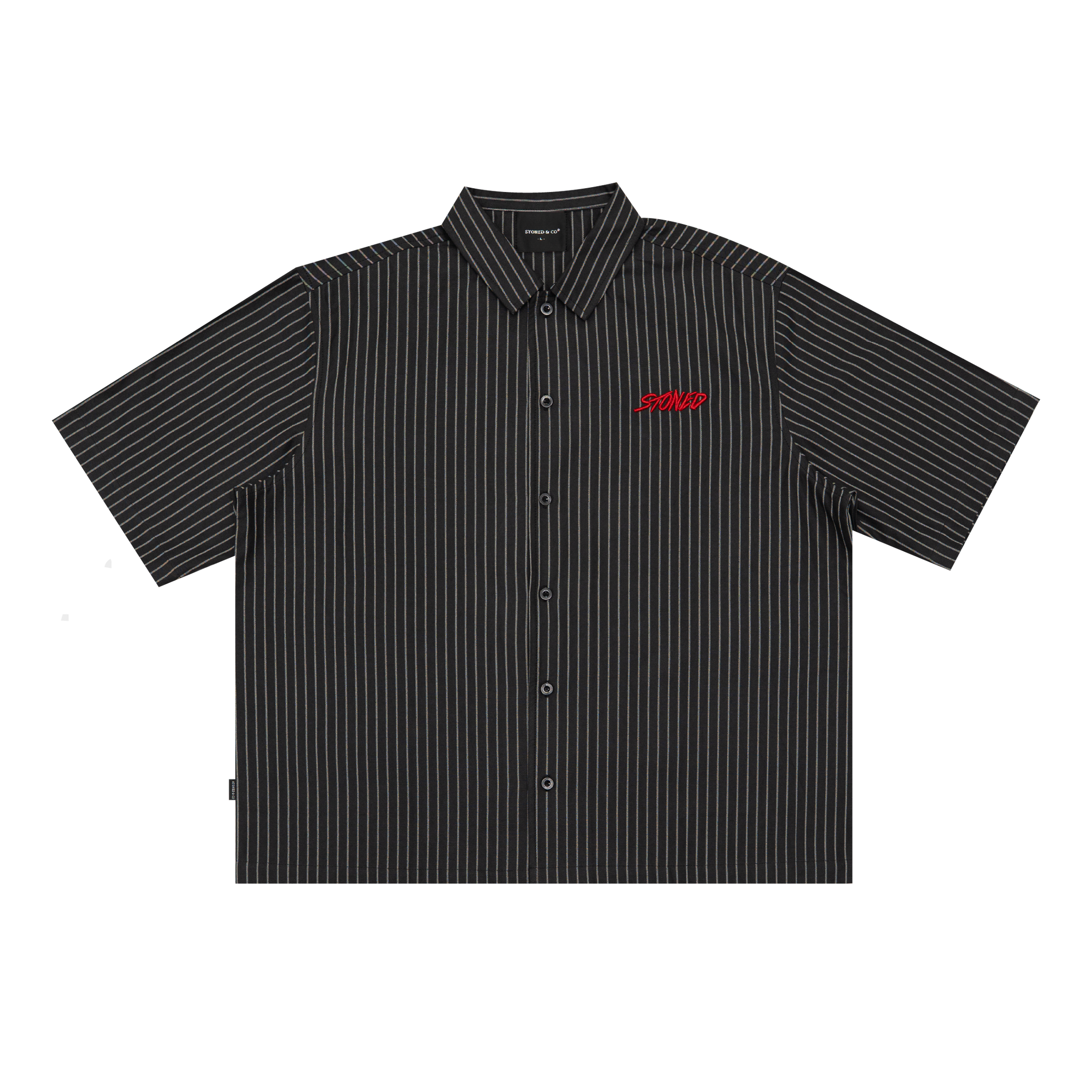 Dark Horse : Stripe Shirt S/S Black