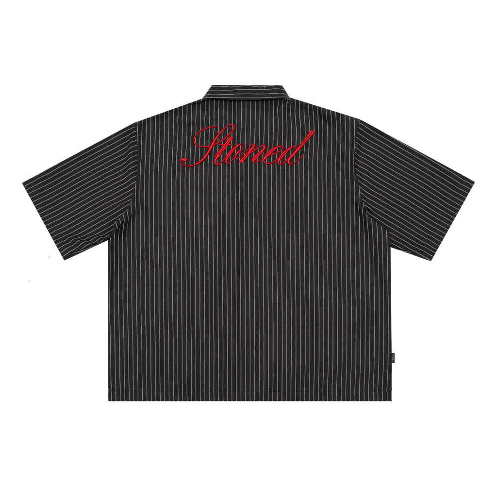 Dark Horse : Stripe Shirt S/S Black