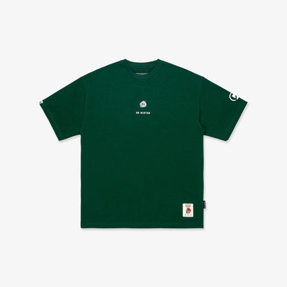 Scribbles Chaotic Peace L-Broad Tee - Sacramento Green