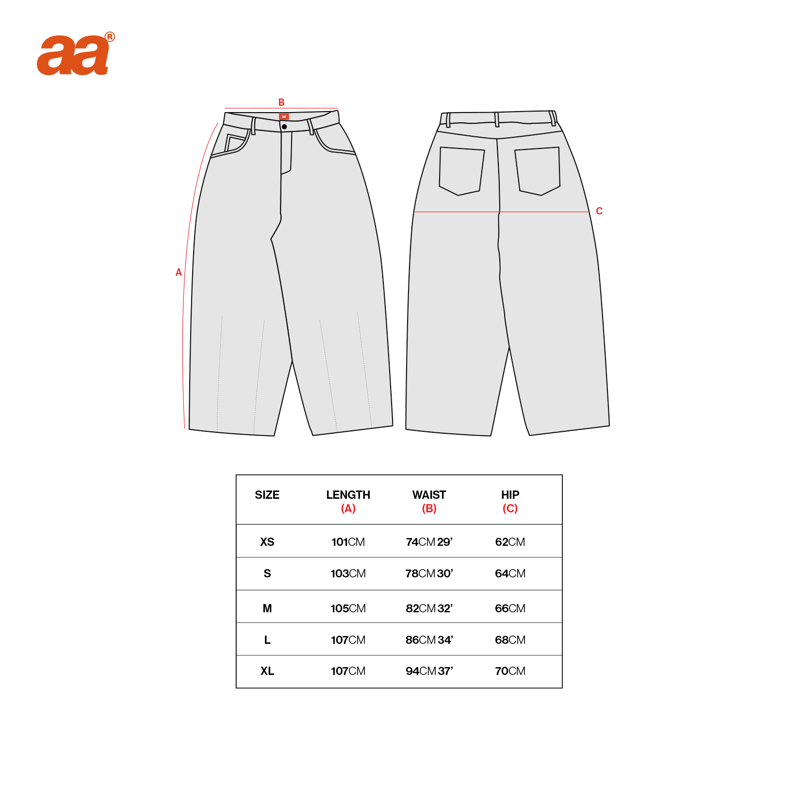 A.A Black Baggy Pants