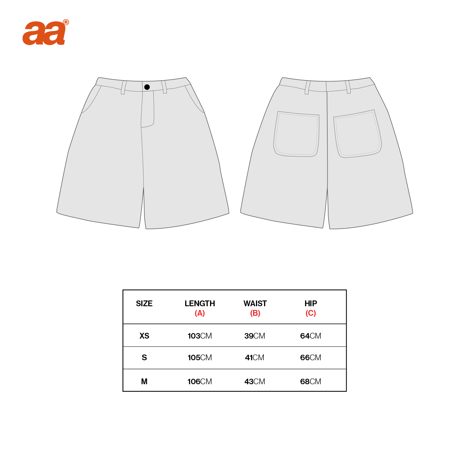 A.A Beige Short Pleated