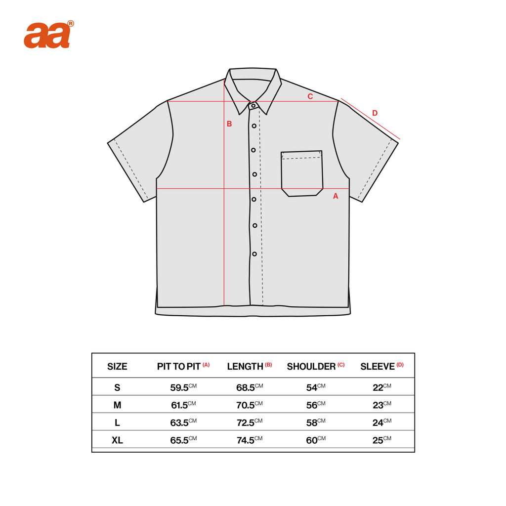 A.A Grid Shirt - Cherry Red