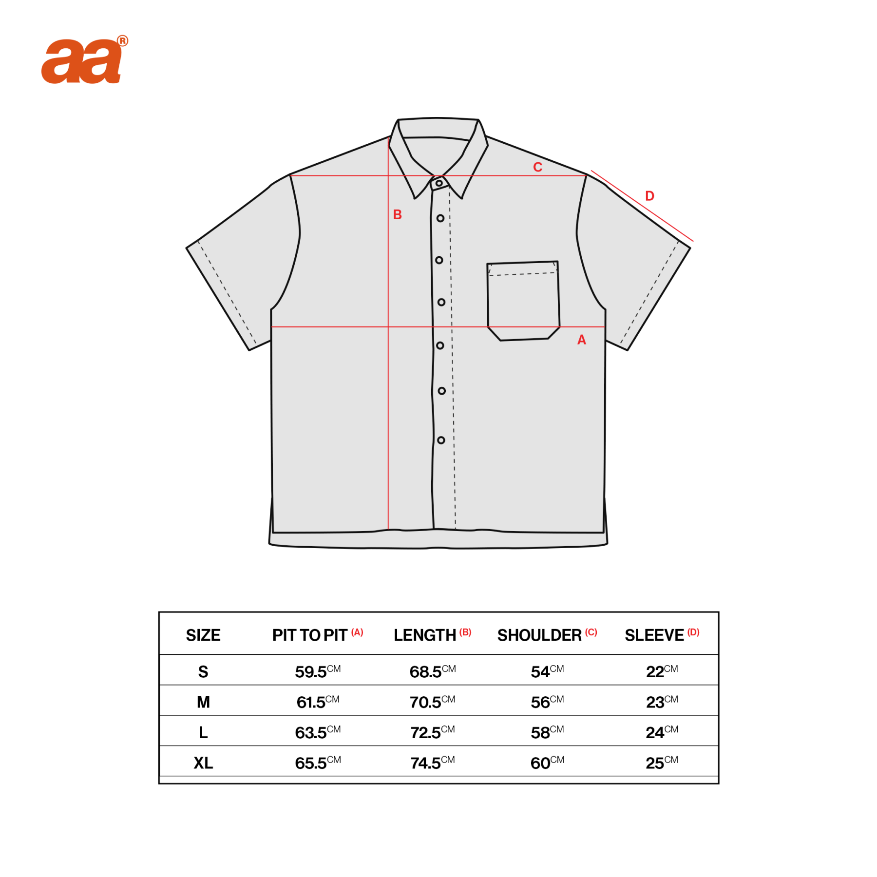 A.A Grid Shirt - Cherry Red