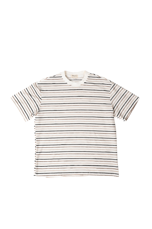 SENSSE STUDIO Striped Crew Neck Tee
