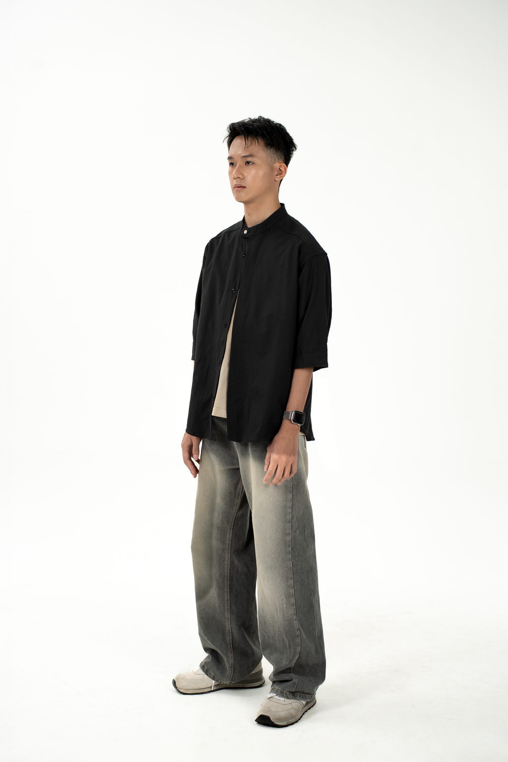 SENSSE STUDIO Minimal Quarter Shirt