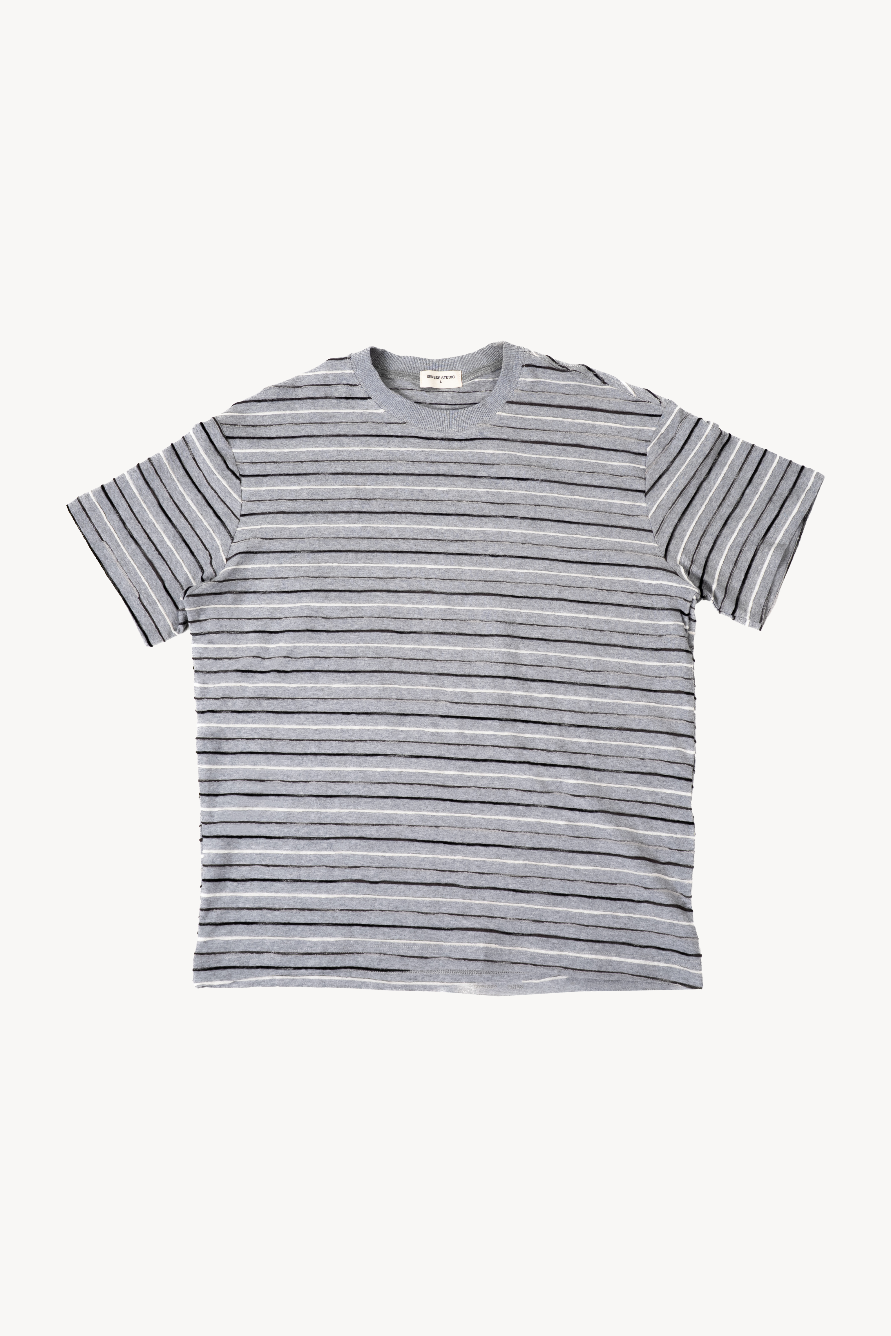 Embroidered Striped Tee