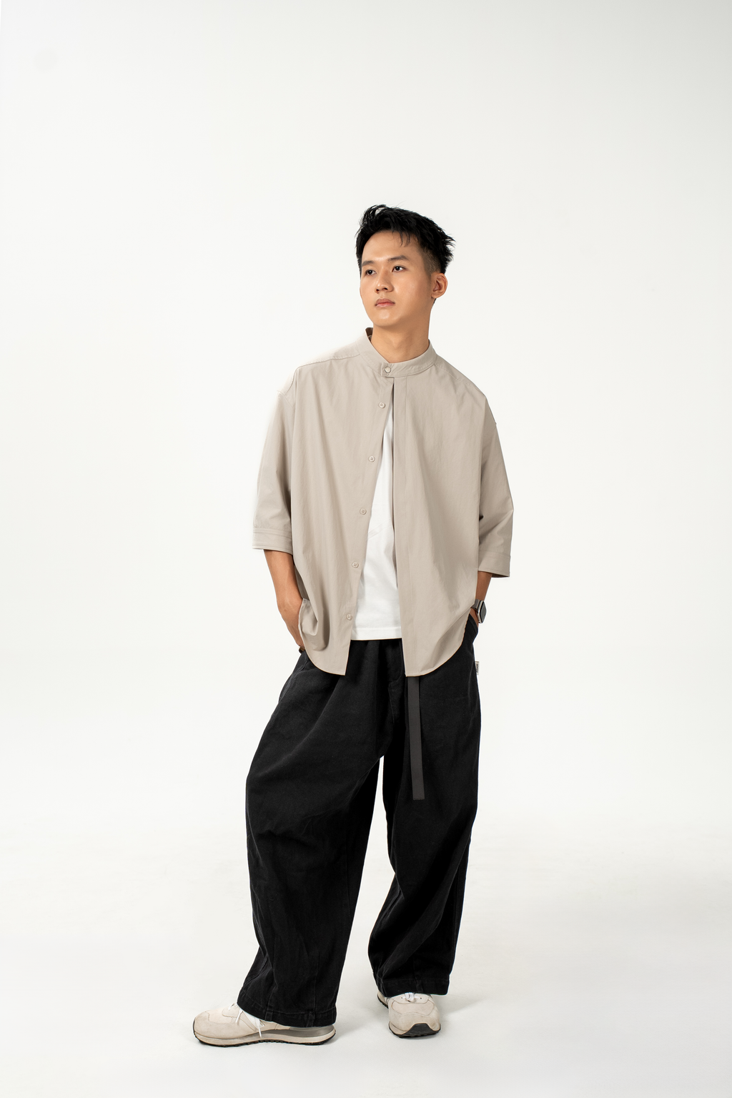 SENSSE STUDIO Minimal Quarter Shirt