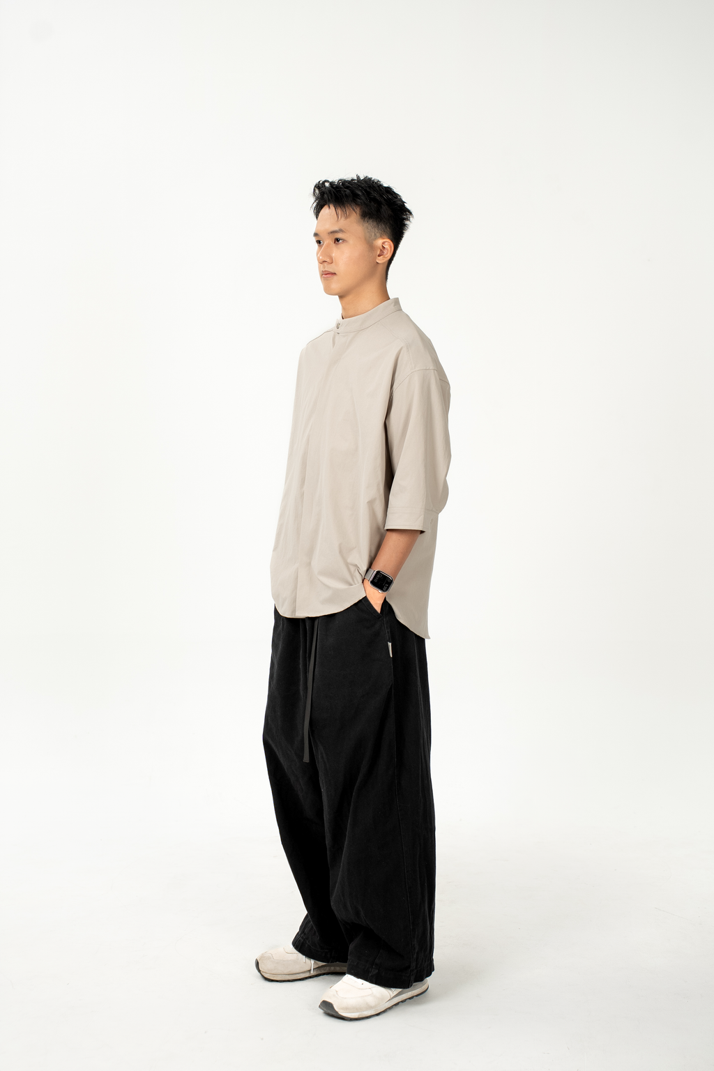 SENSSE STUDIO Minimal Quarter Shirt