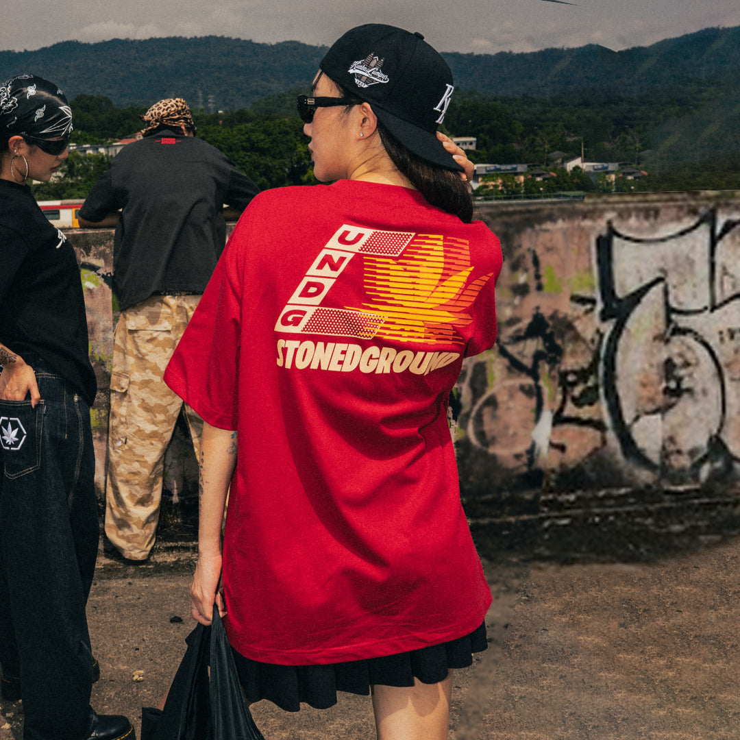 Stonedground : Sprint Logo Tee Red