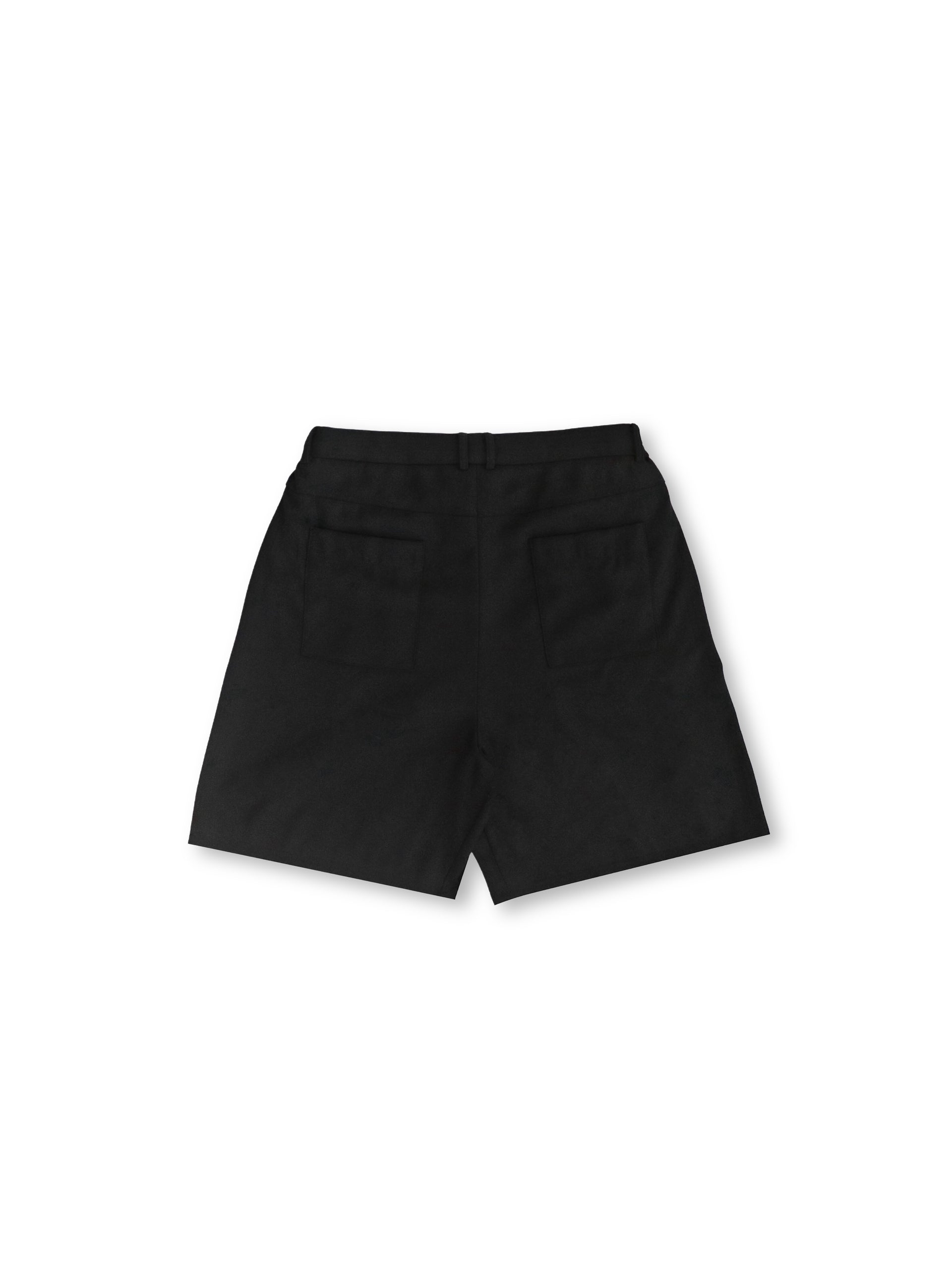 Structured Pleated Shorts