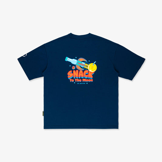 To The Moon Broad Tee – Prussian Blue