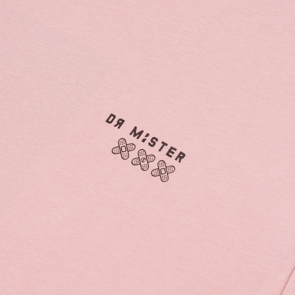 Tough Life Tee- Beige Pink