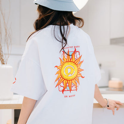The Sun Broad Tee - White