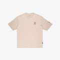 Twotone Dino Oversized Tee - Beige