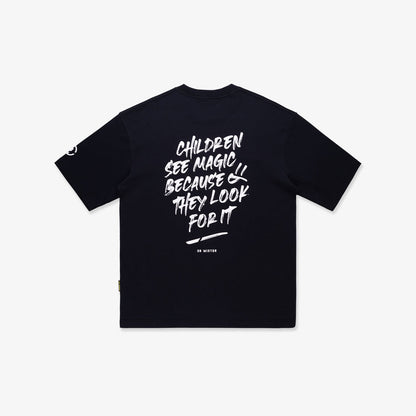 Twotone Dino Oversized Tee - Black