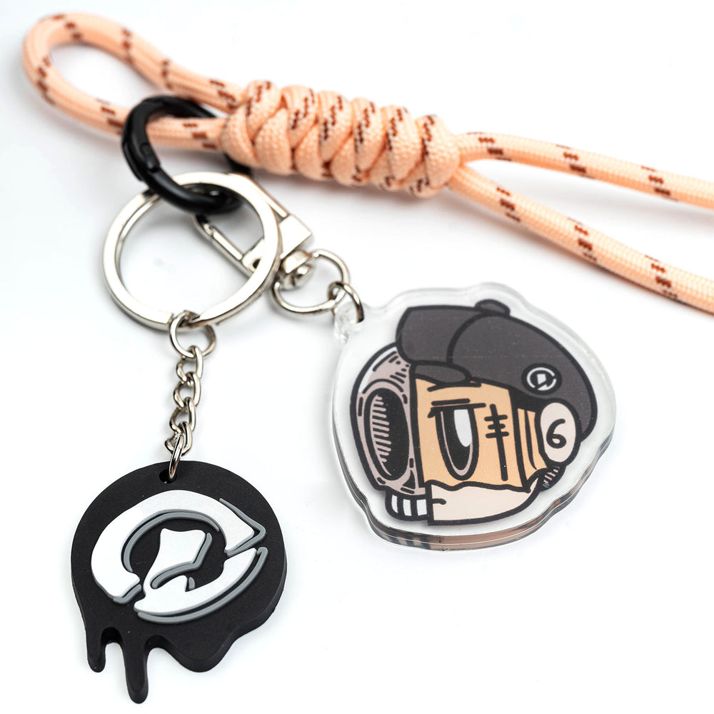 Duo Charms Paracord Keychain