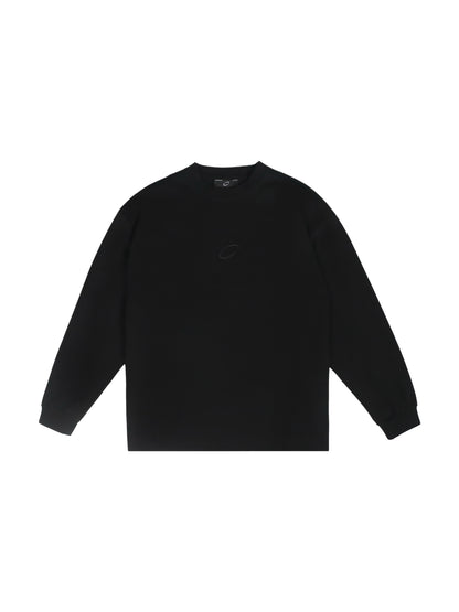 UNIVERSAL L/S T-SHIRT (BLACK EMBROID)