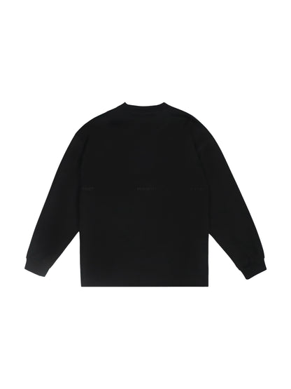 UNIVERSAL L/S T-SHIRT (BLACK EMBROID)