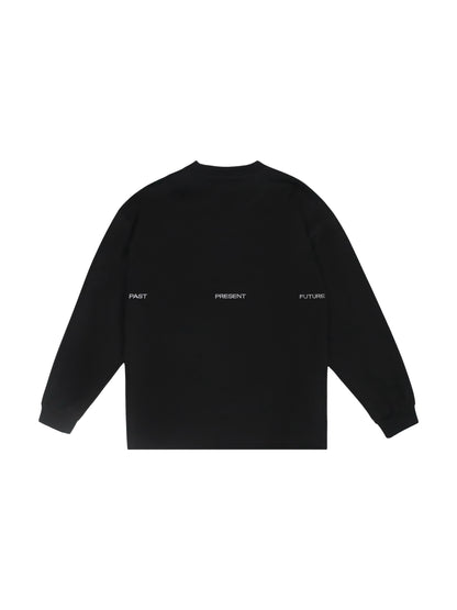 UNIVERSAL L/S T-SHIRT (WHITE EMBROID)