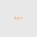 Single Iced Out Band Ring Rose Gold