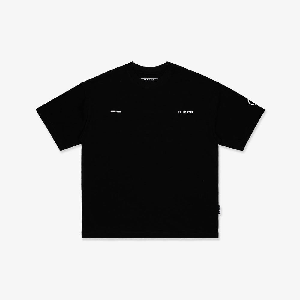 Vertical Signature Logo Tee - Black