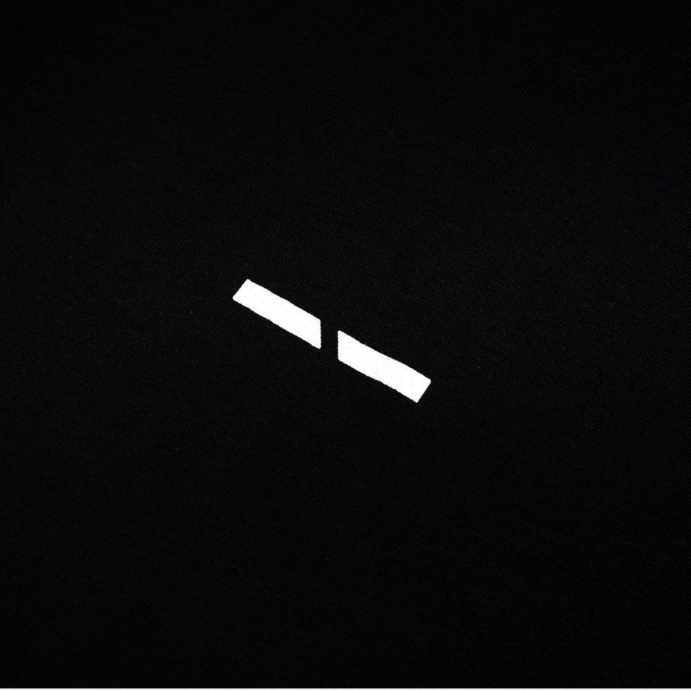Vertical Signature Logo Tee - Black