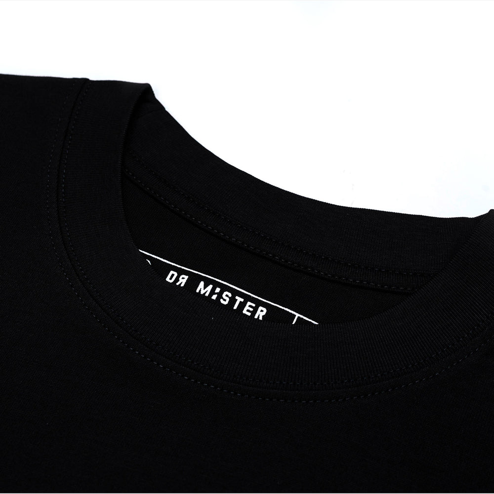 Vertical Signature Logo Tee - Black