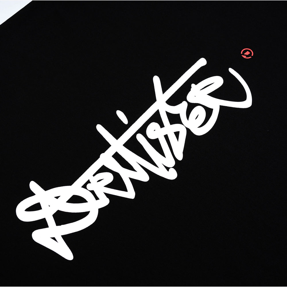 Vertical Signature Logo Tee - Black