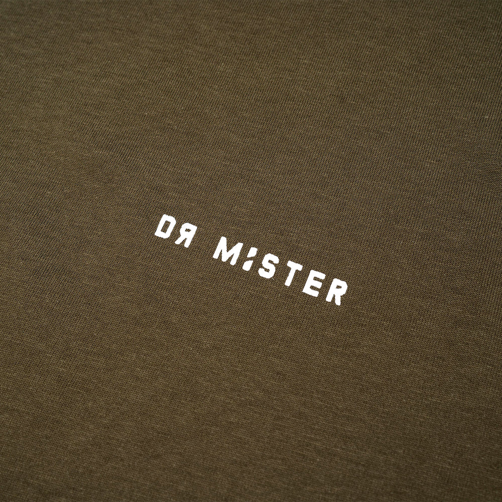 Vertical Signature Logo Tee - Olive Green