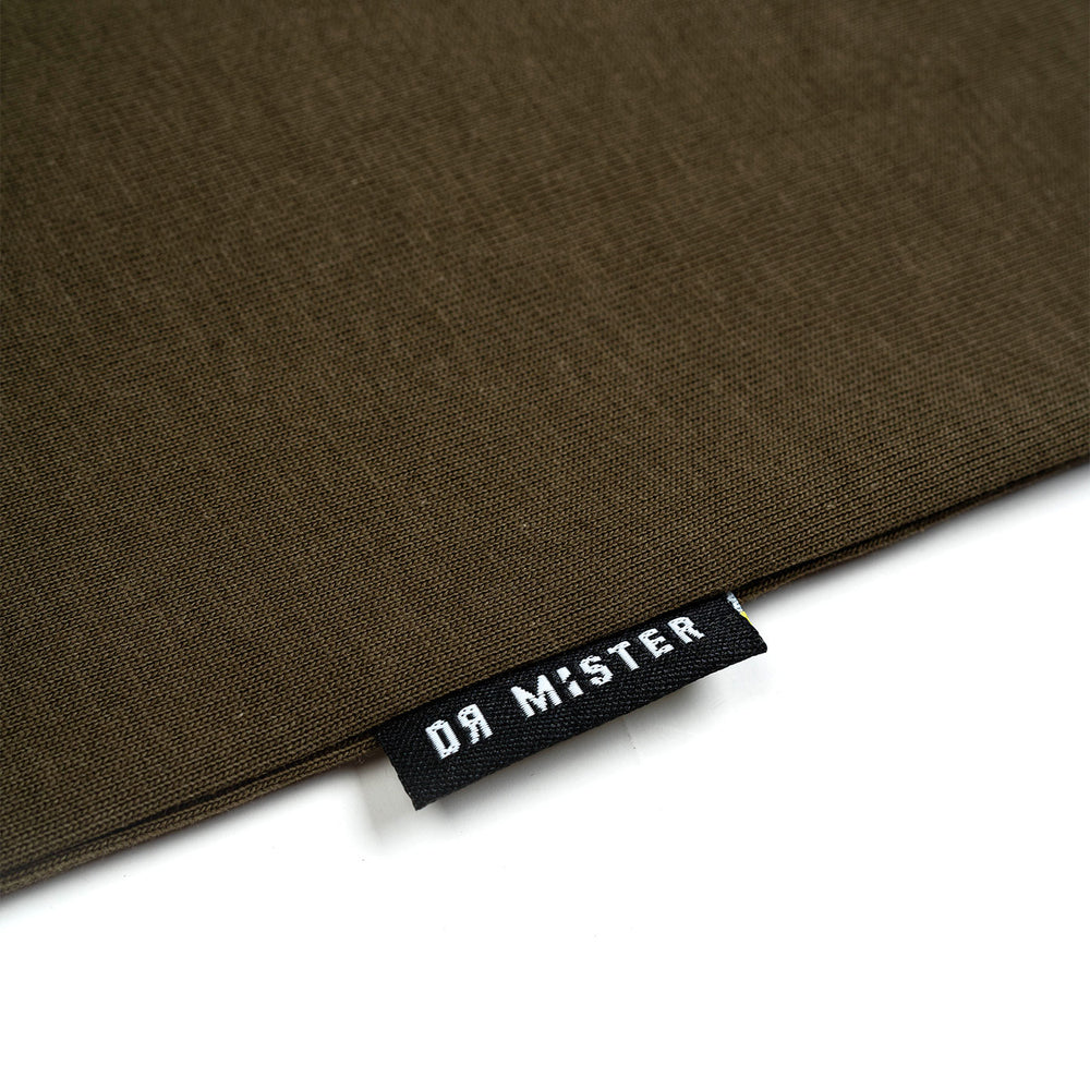 Vertical Signature Logo Tee - Olive Green