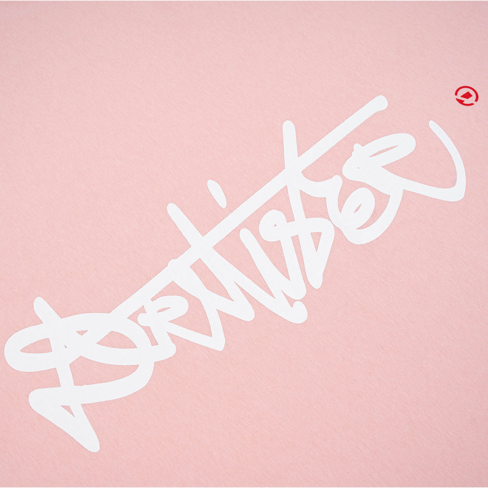 Vertical Signature Logo Tee - Pink