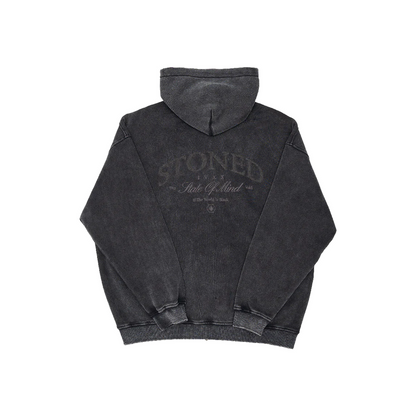 Void : Vintage Washed Zip Hoodie Black