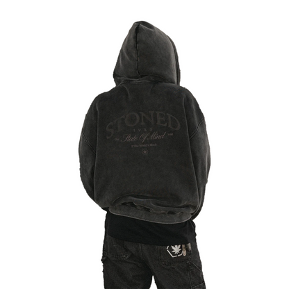 Void : Vintage Washed Zip Hoodie Black