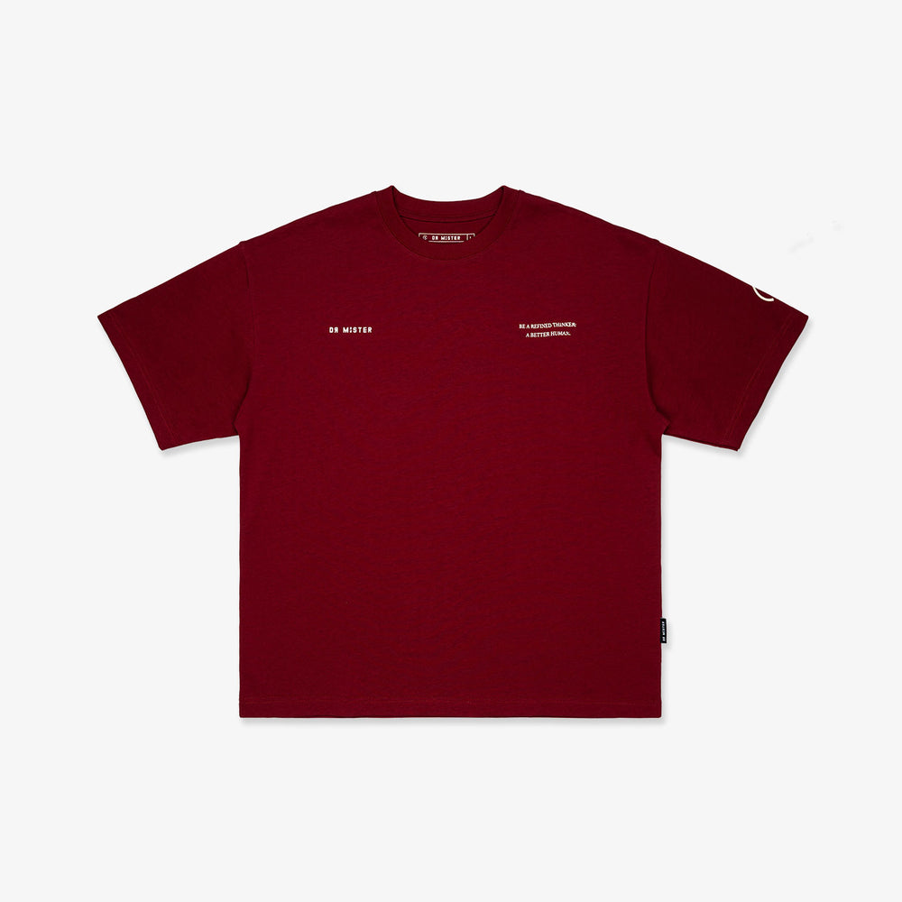 Walking Cycle Tee - Wine Red