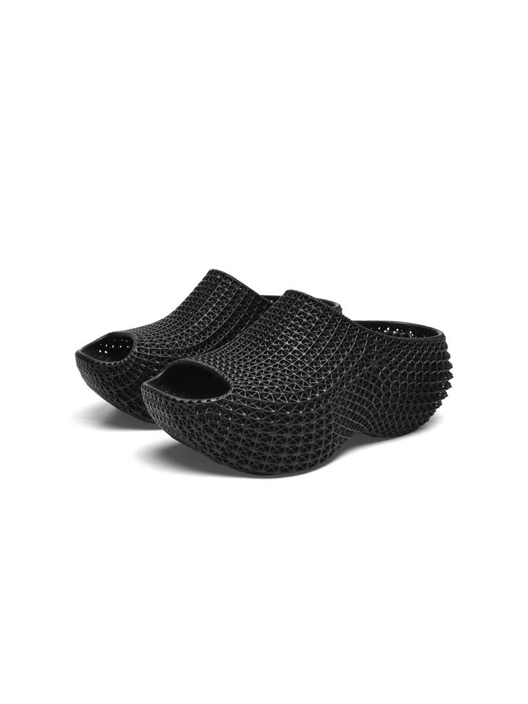 Clog 3D Printed Slip On Black