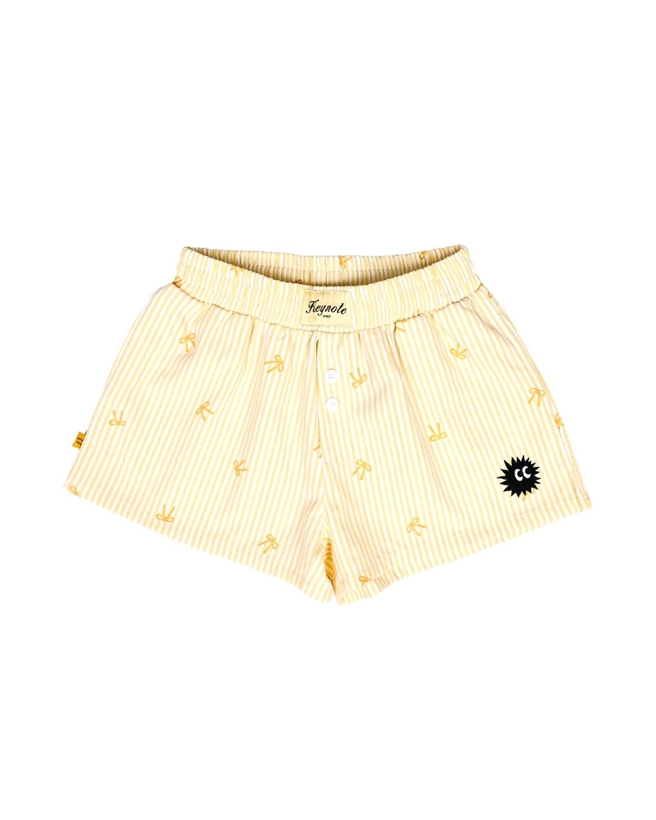 Bow Mini Shorts Yellow