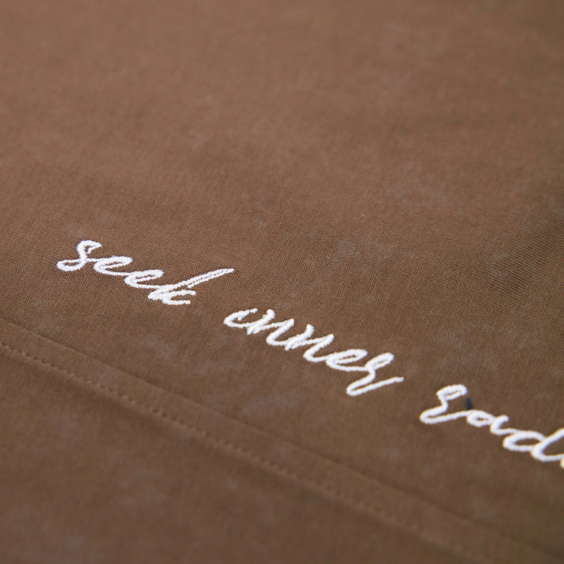 Core Basic Washed Tee Brown