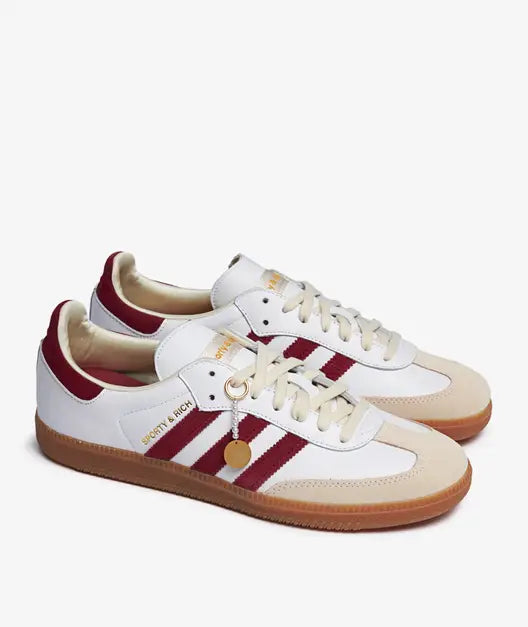 Sporty & Rich x Adidas Samba OG Cloud White Burgundy
