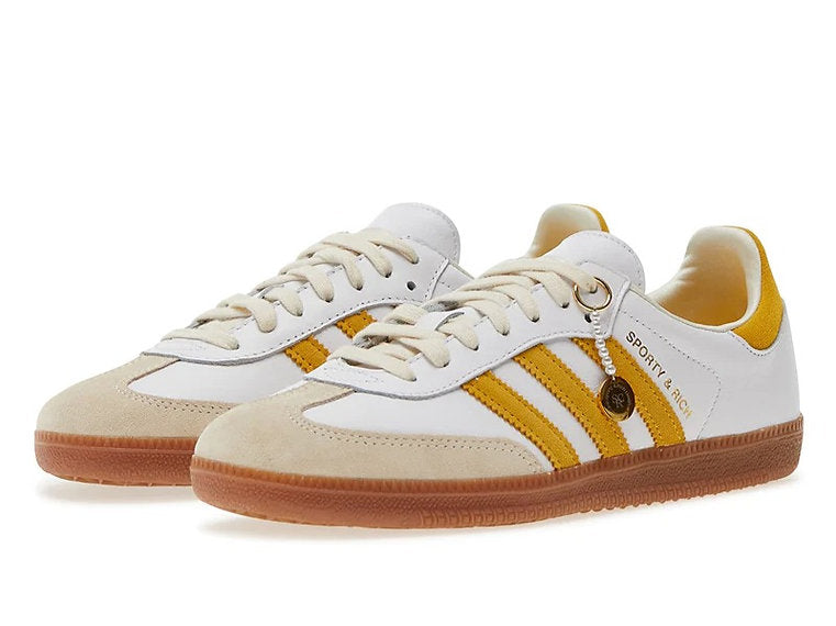 Sporty & Rich x Adidas Samba OG 'White Bold Gold'