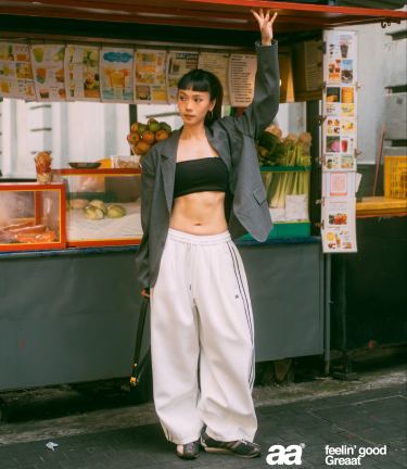 A.A Track Baggy - Off White