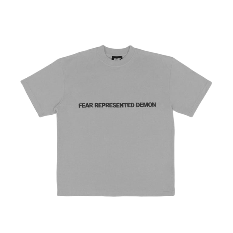 SS24 EMBOSSED LOGO GREY TEE