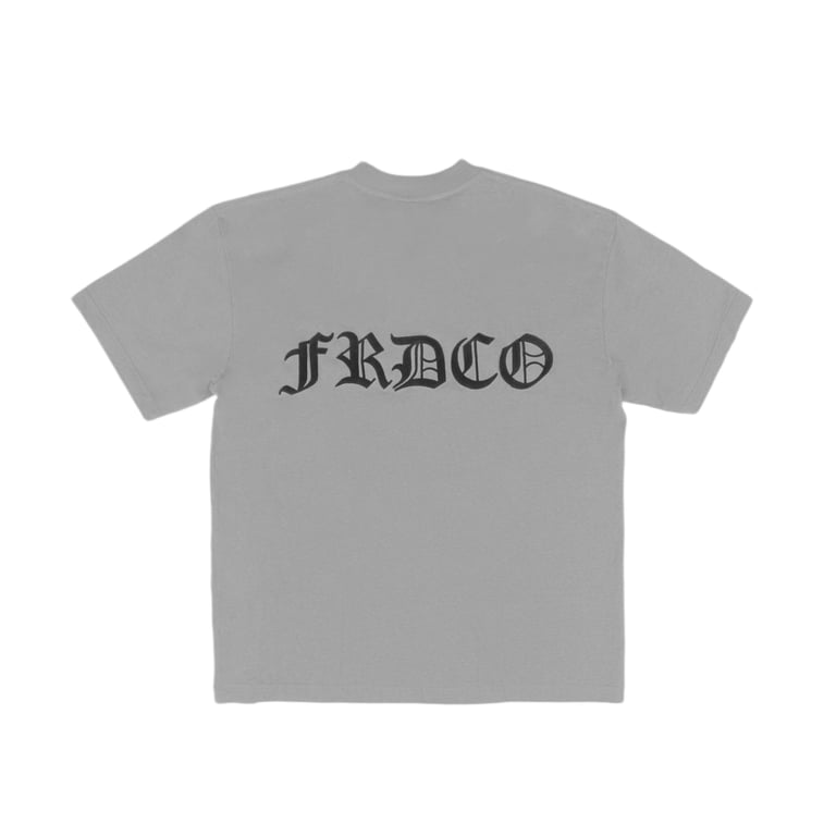 SS24 EMBOSSED LOGO GREY TEE