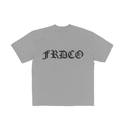 SS24 EMBOSSED LOGO GREY TEE
